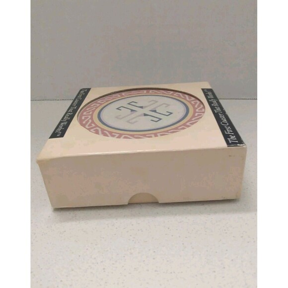 Coaster Stone Southwestern Style Aztec Design Cork Rubber Backing Set of 4 - Picture 3 of 13